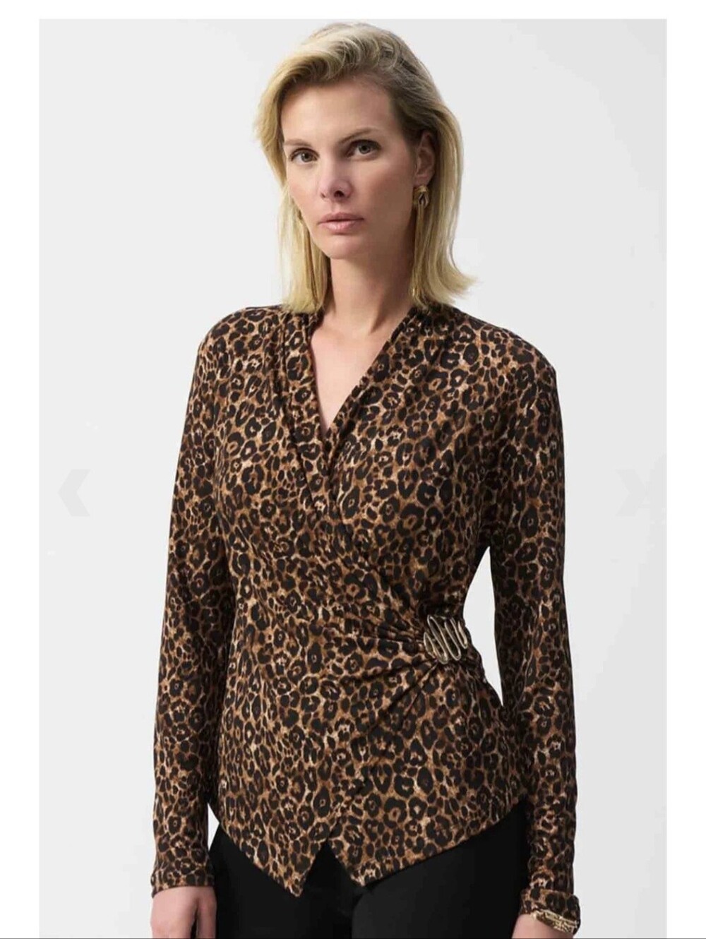 Joseph Ribkoff -  Knit Animal Print Fitted Top
